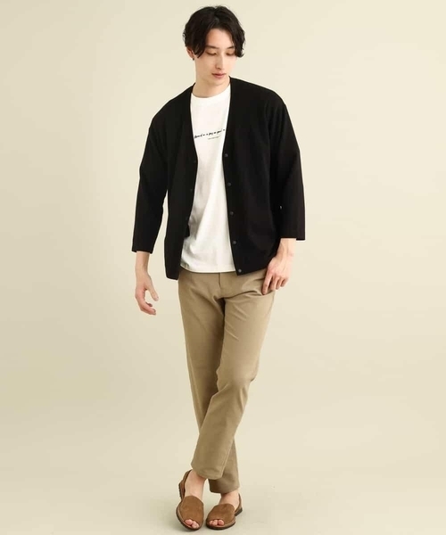 a.v.v（アーヴェヴェ）の「【累計8000枚販売】なめらかダンボールカーディガン(8分袖)（カーディガン/ボレロ・メンズ・ライトブルー/ブラック/ミント・48/46/50）」の21枚目の写真