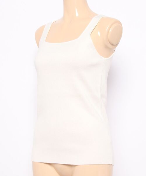 LOWRYS FARM（ローリーズファーム）の「ソウバリパイピングタンク　274534（Tシャツ/カットソー・レディース・ホワイト/ブラック/ブラウン/イエロー/ブルー・FREE）」の21枚目の写真