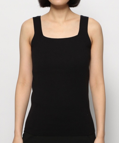 LOWRYS FARM（ローリーズファーム）の「ソウバリパイピングタンク　274534（Tシャツ/カットソー・レディース・ホワイト/ブラック/ブラウン/イエロー/ブルー・FREE）」の9枚目の写真