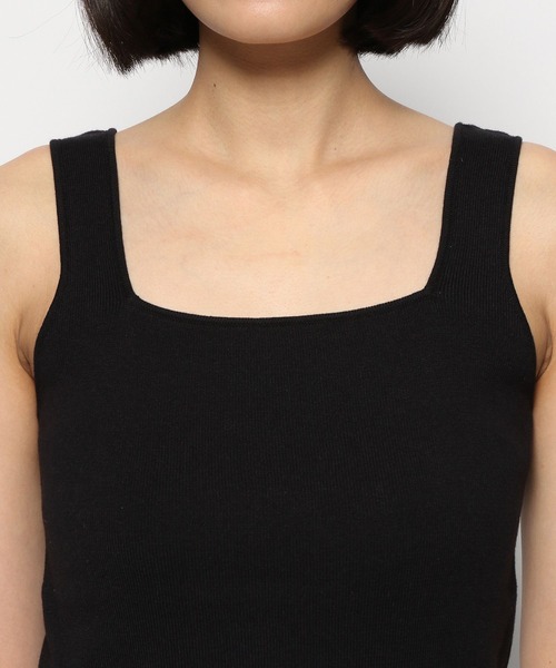 LOWRYS FARM（ローリーズファーム）の「ソウバリパイピングタンク　274534（Tシャツ/カットソー・レディース・ホワイト/ブラック/ブラウン/イエロー/ブルー・FREE）」の12枚目の写真