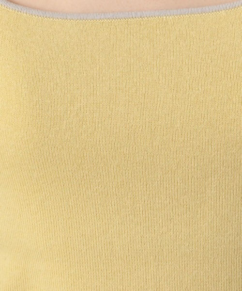 LOWRYS FARM（ローリーズファーム）の「ソウバリパイピングタンク　274534（Tシャツ/カットソー・レディース・ホワイト/ブラック/ブラウン/イエロー/ブルー・FREE）」の20枚目の写真