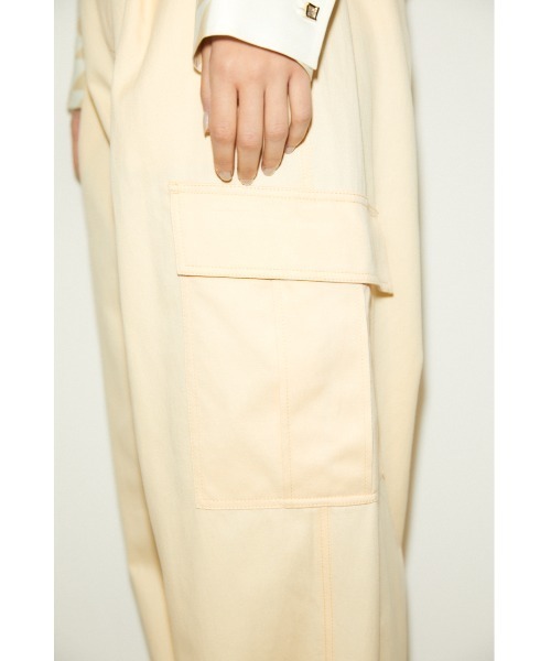 THROW by SLY（スローバイスライ）の「THROW COTTON LINEN OVER WORK PT コットン リネン オーバー ワークパンツ（スラックス・レディース・オレンジ系その他/ダークカーキ・0/1）」の13枚目の写真