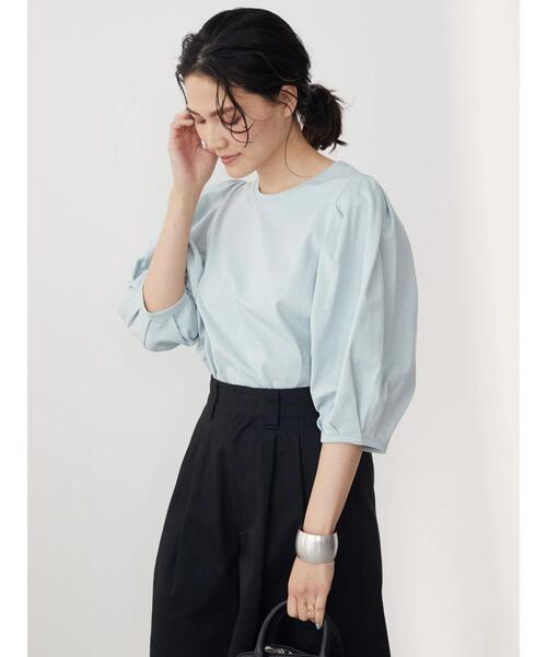 AMERICAN HOLIC(アメリカンホリック)の「袖ボリュームカットプルオーバー(Tシャツ/カットソー・レディース・ネイビー/オフホワイト/サックスブルー/ピンク・M/L)」の7枚目の写真