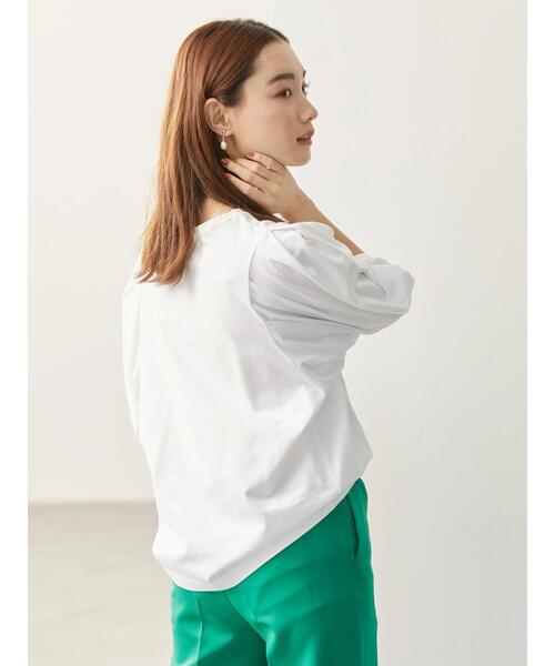 AMERICAN HOLIC(アメリカンホリック)の「袖ボリュームカットプルオーバー(Tシャツ/カットソー・レディース・ネイビー/オフホワイト/サックスブルー/ピンク・M/L)」の10枚目の写真