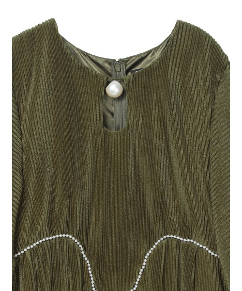 PAMEO POSE(パメオポーズ)の「Aqua Lyra Dress(ワンピース・レディース・ブラック/ピンク/カーキ・SMALL/LARGE)」の13枚目の写真