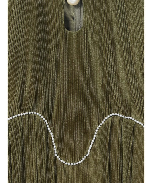 PAMEO POSE(パメオポーズ)の「Aqua Lyra Dress(ワンピース・レディース・ブラック/ピンク/カーキ・SMALL/LARGE)」の8枚目の写真