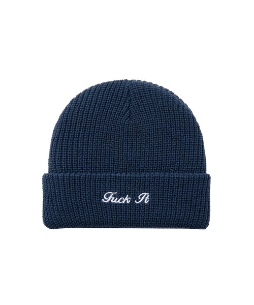 HUF（ハフ）の「FUCK IT BEANIE / HUF ビーニー ニット帽（ニットキャップ/ビーニー・メンズ・ブラック/グリーン/ヘザーグレー/ブルー系その他・O/S）」の10枚目の写真