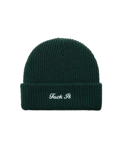 HUF（ハフ）の「FUCK IT BEANIE / HUF ビーニー ニット帽（ニットキャップ/ビーニー・メンズ・ブラック/グリーン/ヘザーグレー/ブルー系その他・O/S）」の13枚目の写真