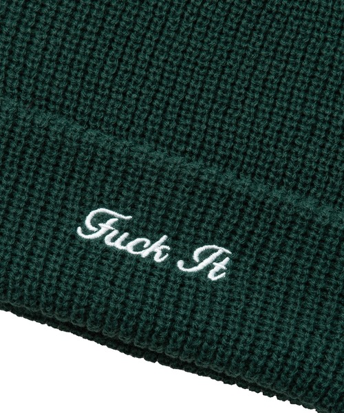 HUF（ハフ）の「FUCK IT BEANIE / HUF ビーニー ニット帽（ニットキャップ/ビーニー・メンズ・ブラック/グリーン/ヘザーグレー/ブルー系その他・O/S）」の15枚目の写真
