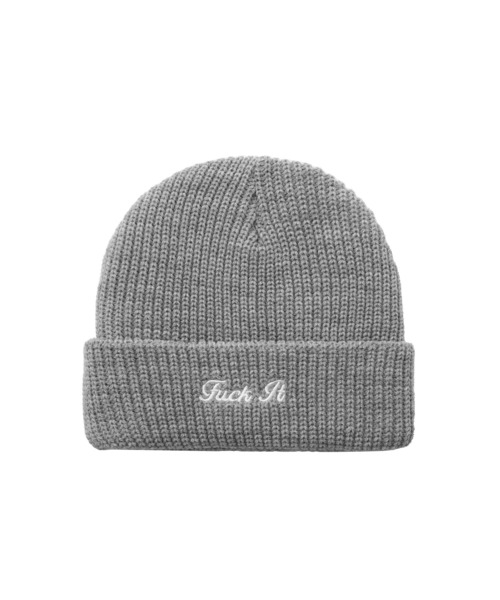 HUF（ハフ）の「FUCK IT BEANIE / HUF ビーニー ニット帽（ニットキャップ/ビーニー・メンズ・ブラック/グリーン/ヘザーグレー/ブルー系その他・O/S）」の16枚目の写真