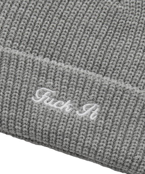 HUF（ハフ）の「FUCK IT BEANIE / HUF ビーニー ニット帽（ニットキャップ/ビーニー・メンズ・ブラック/グリーン/ヘザーグレー/ブルー系その他・O/S）」の18枚目の写真