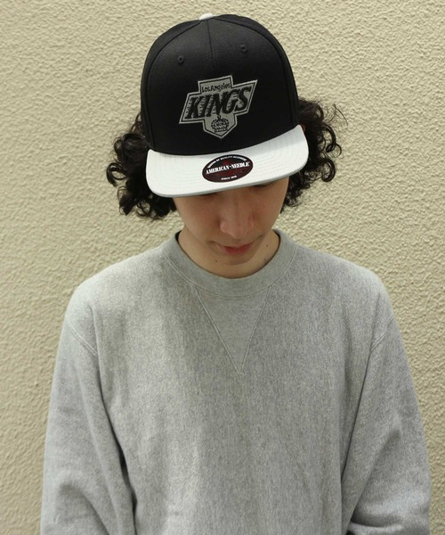 AMERICAN NEEDLE(アメリカンニードル)の「LAIDBACK / American Needle Replica Wool NHL FLAT VISORCAP(キャップ・レディース・レッド/ブラック系その他/ブルー系その他/ブラック系その他2/ブルー系その他2・FREE)」の19枚目の写真