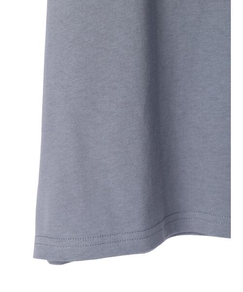 CRAFT STANDARD BOUTIQUE(クラフトスタンダードブティック)の「16/-OE天竺布帛刺繍TEE *(Tシャツ/カットソー・レディース・オフホワイト/ラベンダー/ブルー・S/M/L)」の12枚目の写真