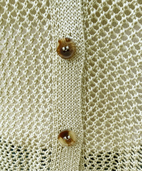 PairPair（ペアペア）の「メッシュニットカーディガン（カーディガン/ボレロ・レディース・アイボリー/ミント・フリー）」の14枚目の写真