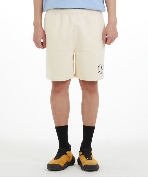 LMCの「【LMC】ATHLETIC SWEAT SHORTS / エルエムシー アスレチック ワンポイントロゴ スウェット ショートパンツ(スウェットパンツ・メンズ・ネイビー/ライトグレー/ブラック/クリーム・LARGE/MEDIUM/SMALL)」の3枚目の写真