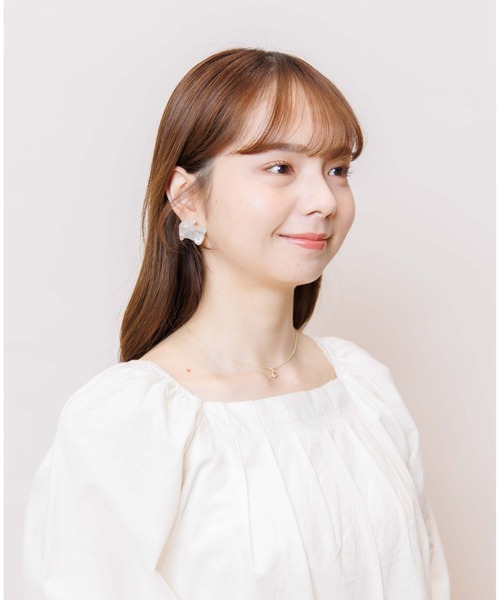 flower（フラワー）の「ジェリーピアス(2PC)（ピアス（両耳用）・レディース・ホワイト/ピンク・FREE）」の5枚目の写真