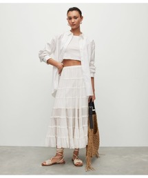 ALLSAINTS | EVA MAXI TIERED SKIRT | EVA マキシ ティアード スカート(スカート)