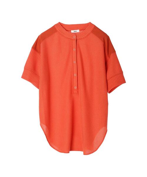 koe(コエ)の「ワッフルヘンリーネックプルオーバー*(Tシャツ/カットソー・レディース・グレー/オレンジ/ミント・FREE)」の21枚目の写真