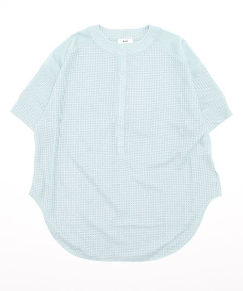 koe(コエ)の「ワッフルヘンリーネックプルオーバー*(Tシャツ/カットソー・レディース・グレー/オレンジ/ミント・FREE)」の8枚目の写真