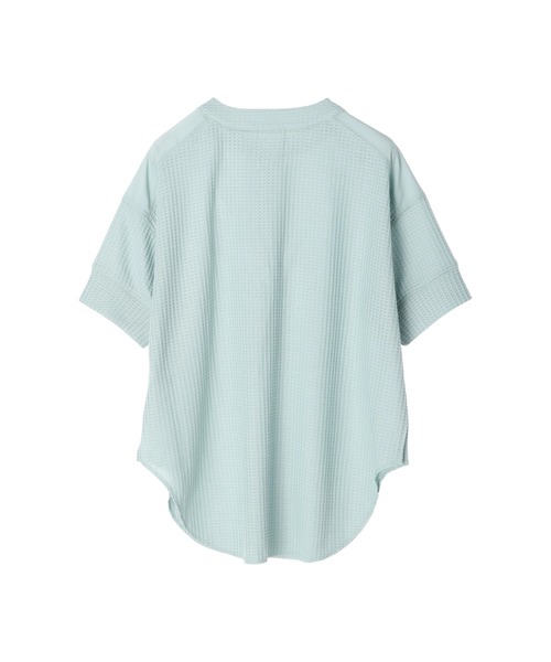 koe(コエ)の「ワッフルヘンリーネックプルオーバー*(Tシャツ/カットソー・レディース・グレー/オレンジ/ミント・FREE)」の10枚目の写真