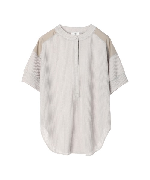 koe(コエ)の「ワッフルヘンリーネックプルオーバー*(Tシャツ/カットソー・レディース・グレー/オレンジ/ミント・FREE)」の17枚目の写真