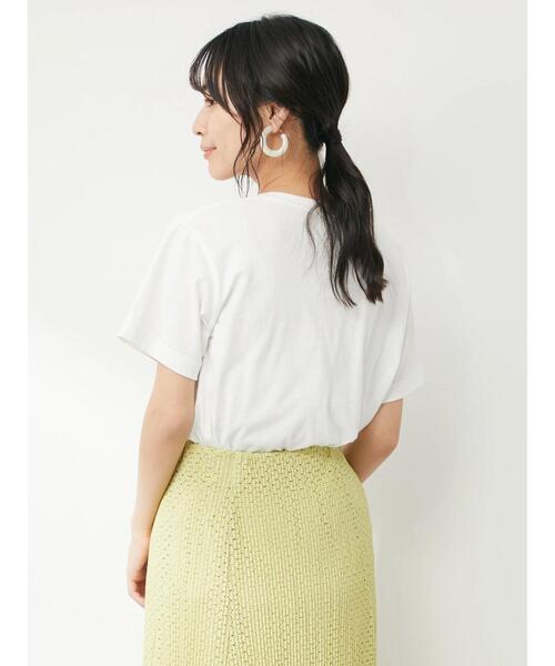 Green　Parks（グリーンパークス）の「サークルロゴTシャツ（Tシャツ/カットソー・レディース・ネイビー/オフホワイト・FREE）」の15枚目の写真