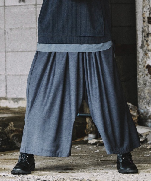 NO ID.（ノーアイディ）の「mp10183-ｷﾞｬｻﾞｰﾊﾞｷﾞｰﾄﾗｳｻﾞｰｽﾞ パンツ（その他パンツ・メンズ・グレー/ドット/ブラック・1/2）」の9枚目の写真