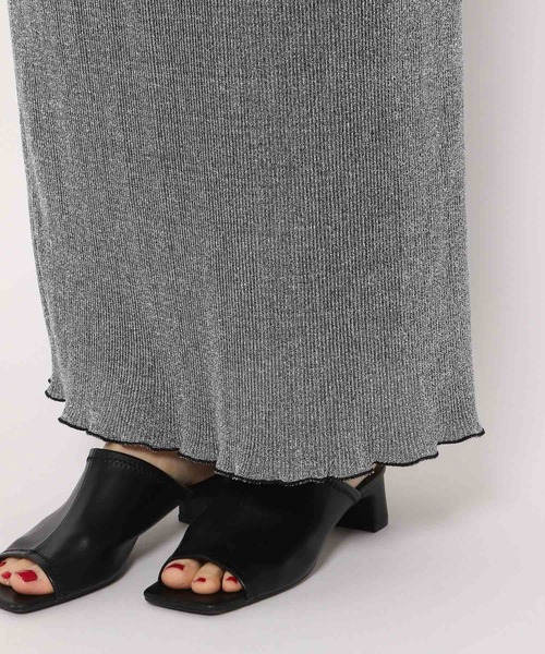 yuw（ユウ）の「ラメタイトスカート　352737（スカート・レディース・ブラック/グレー/ベージュ・FREE）」の11枚目の写真