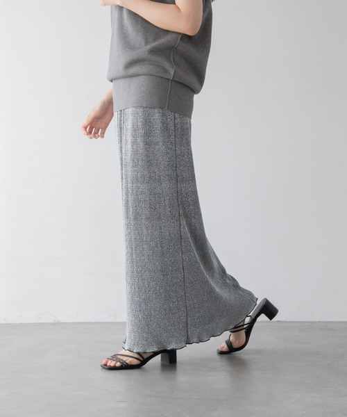 yuw（ユウ）の「ラメタイトスカート　352737（スカート・レディース・ブラック/グレー/ベージュ・FREE）」の15枚目の写真