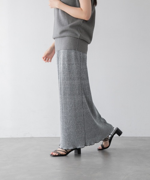 yuw（ユウ）の「ラメタイトスカート　352737（スカート・レディース・ブラック/グレー/ベージュ・FREE）」の19枚目の写真
