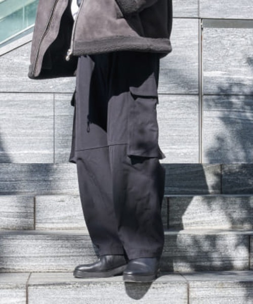 Neucon Lui'sナイロンバルーンカーゴパンツ ブラック サイズ1 Lui's（ルイス）の「【Neucon / ニューコン】バルーンカーゴパンツ
