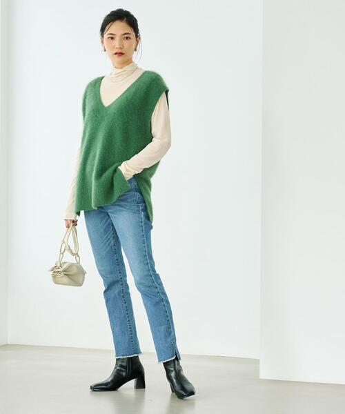 green label relaxing ヘアリー ニット キャミソール green label relaxing（グリーンレーベルリラクシング）の