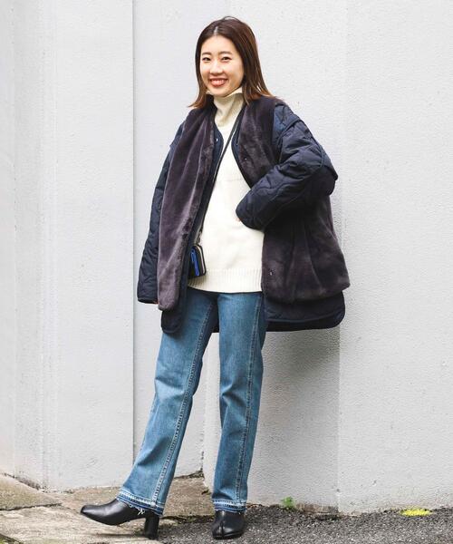 coen（コーエン）の「フェイクファーベスト（ベスト・レディース・ダークグレー/ブラウン/ベージュ・M/L）」の8枚目の写真