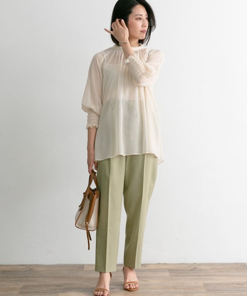 URBAN RESEARCH ROSSO（アーバンリサーチロッソ）の「ヨウリュウシアーチュニックブラウス（シャツ/ブラウス・レディース・アイボリー/モカ・FREE）」の12枚目の写真