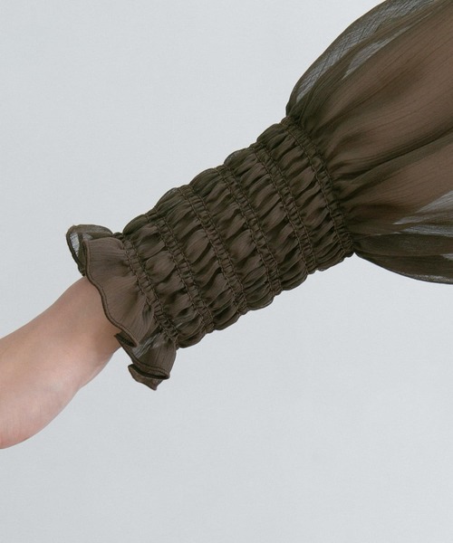 URBAN RESEARCH ROSSO（アーバンリサーチロッソ）の「ヨウリュウシアーチュニックブラウス（シャツ/ブラウス・レディース・アイボリー/モカ・FREE）」の20枚目の写真