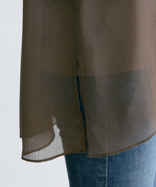 URBAN RESEARCH ROSSO（アーバンリサーチロッソ）の「ヨウリュウシアーチュニックブラウス（シャツ/ブラウス・レディース・アイボリー/モカ・FREE）」の21枚目の写真