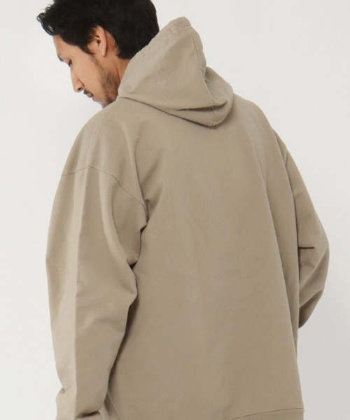 ikka（イッカ）の「S&S スウェットパーカー（スウェット・メンズ・オフホワイト/グリーン/オレンジ/ベージュ/ブラック/マスタード/ブラウン・L/M）」の4枚目の写真