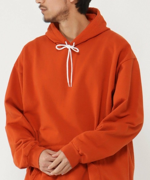 ikka（イッカ）の「S&S スウェットパーカー（スウェット・メンズ・オフホワイト/グリーン/オレンジ/ベージュ/ブラック/マスタード/ブラウン・L/M）」の7枚目の写真