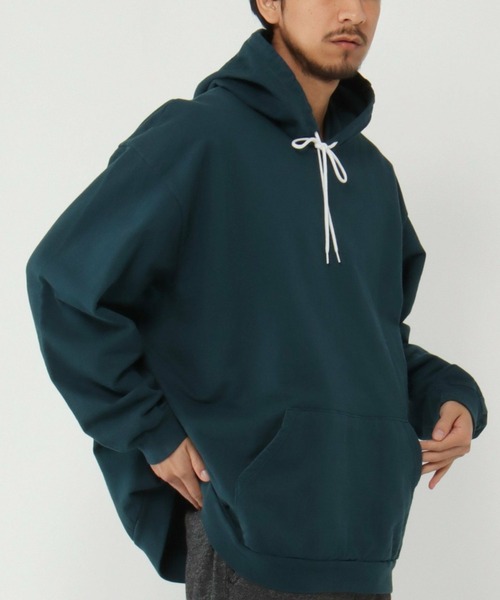 ikka（イッカ）の「S&S スウェットパーカー（スウェット・メンズ・オフホワイト/グリーン/オレンジ/ベージュ/ブラック/マスタード/ブラウン・L/M）」の5枚目の写真