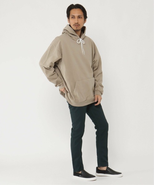 ikka（イッカ）の「S&S スウェットパーカー（スウェット・メンズ・オフホワイト/グリーン/オレンジ/ベージュ/ブラック/マスタード/ブラウン・L/M）」の12枚目の写真