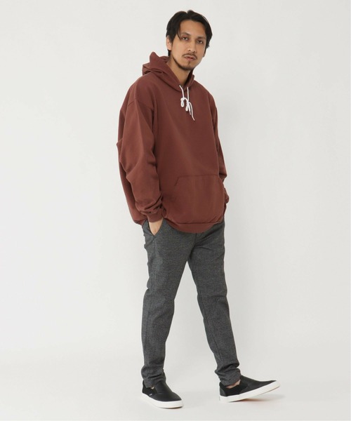 ikka（イッカ）の「S&S スウェットパーカー（スウェット・メンズ・オフホワイト/グリーン/オレンジ/ベージュ/ブラック/マスタード/ブラウン・L/M）」の13枚目の写真