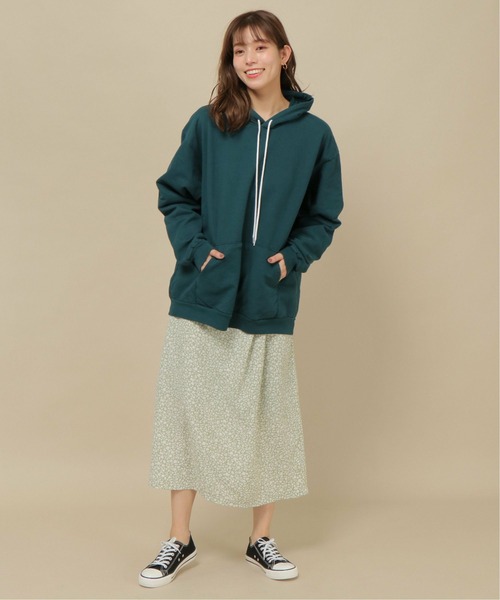 ikka（イッカ）の「S&S スウェットパーカー（スウェット・メンズ・オフホワイト/グリーン/オレンジ/ベージュ/ブラック/マスタード/ブラウン・L/M）」の16枚目の写真