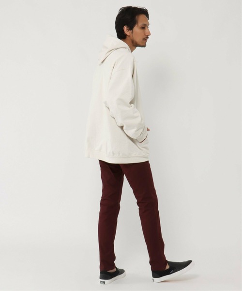 ikka（イッカ）の「S&S スウェットパーカー（スウェット・メンズ・オフホワイト/グリーン/オレンジ/ベージュ/ブラック/マスタード/ブラウン・L/M）」の9枚目の写真