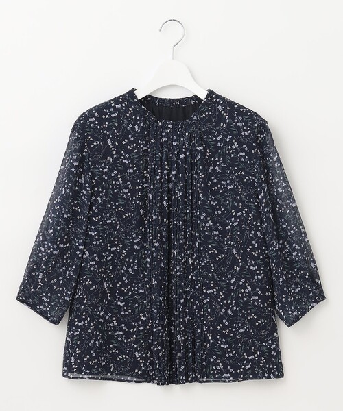 J.PRESS Ladies(J.プレス レディス)の「プリントプリーツ カットソー(Tシャツ/カットソー・レディース・ベージュ系5/グリーン系5/ネイビー系5/ピンク系5・SMALL)」の14枚目の写真