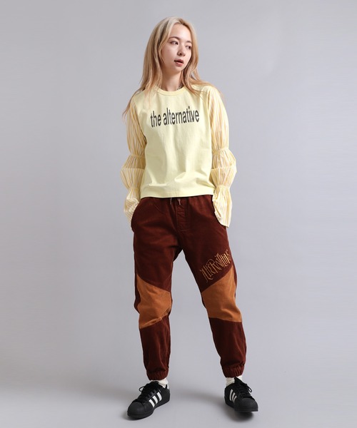 RNA(アールエヌエー)の「M1901 ストライプキャンディ-T(Tシャツ/カットソー・レディース・ホワイト/ブラック/イエロー・MEDIUM)」の18枚目の写真