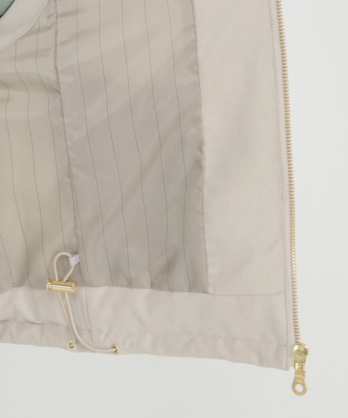 ikka（イッカ）の「細コールフェイクダウンベスト（ダウンベスト・レディース・チャコールグレー/ベージュ・M/L）」の8枚目の写真