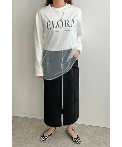 palm RICHE（ポームリシュ）の「スエポンタイトSK（スカート・レディース・ブラック/オレンジ/グリーン/アイボリー・M）」の17枚目の写真
