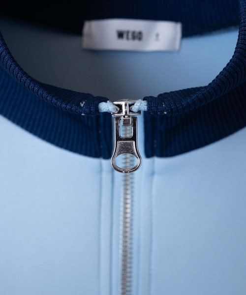 WEGO(ウィゴー)の「WEGO/トラックジャケット(ブルゾン・レディース・サックスブルー/ホワイト・FREE)」の18枚目の写真