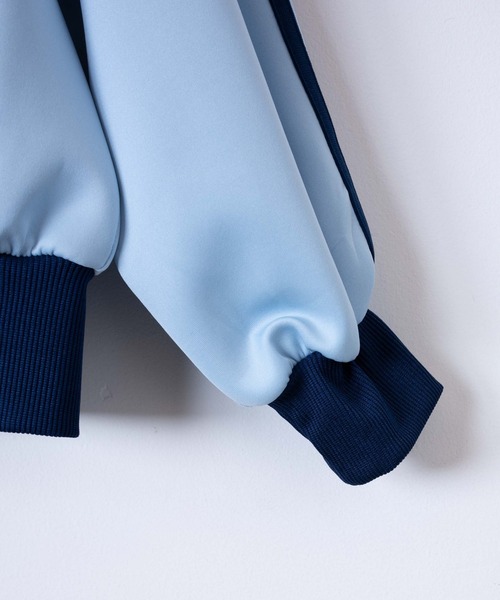 WEGO(ウィゴー)の「WEGO/トラックジャケット(ブルゾン・レディース・サックスブルー/ホワイト・FREE)」の20枚目の写真