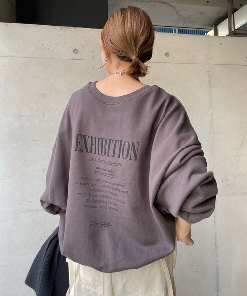 DouDou（ドゥドゥ）の「2WAYロゴスウェット（スウェット・レディース・オフホワイト/チャコールグレー/モカ・FREE）」の9枚目の写真